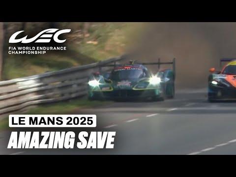 Clutch Save Against the Wall! | 24 Hour Le Mans 2025 | FIA WEC