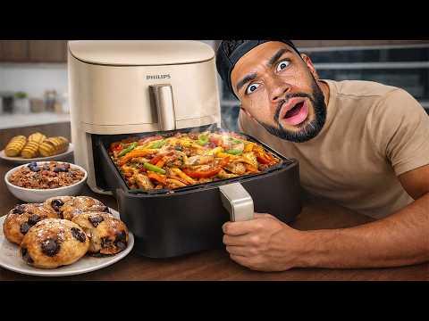 1 TAG NUR VIRALE AIRFRYER REZEPTE ESSEN 🔥 (RAMADAN EDITION)
