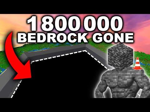 How I Broke 1,800,000 Bedrock In Survival Minecraft