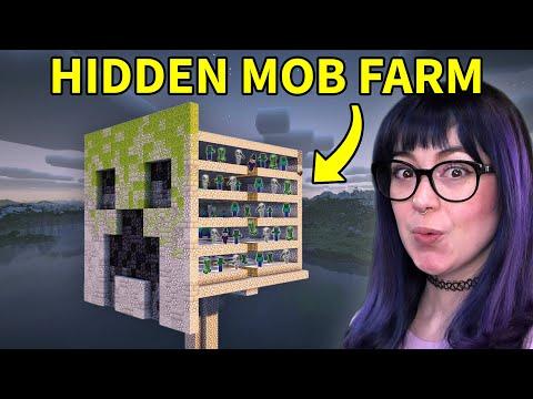 We Hid a Mob Farm Inside a Creeper Head