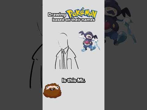 Drawing Pokémon based on their names  #pokemon #drawing #art #funny #game