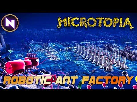Exciting New Factory Game MICROTOPIA; Build A Robotic Ant Colony With Supply Chains | Lets Try | #ad