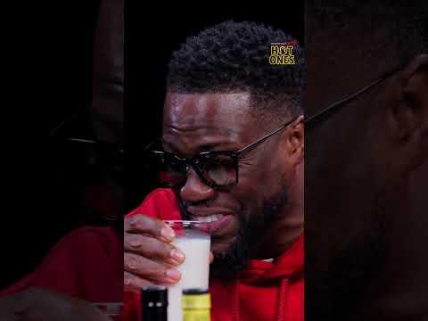 Kevin Hart cannot stop laughing on Hot Ones  😂