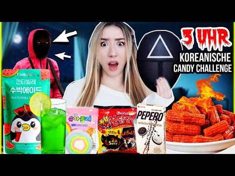MACHE niemals SQUID GAME 3 Candy Challenge um 3 Uhr nachts (KAMPF mit roten Wächter wegen MASKE)