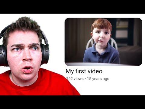 Reacting to youtuber's FIRST VIDEOS.. 💀