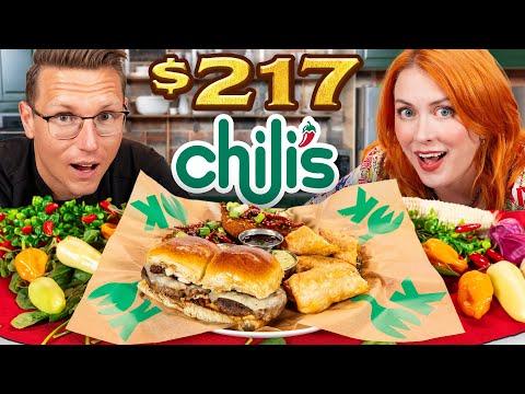 $217 Chili's Triple Dipper Taste Test | FANCY FAST FOOD