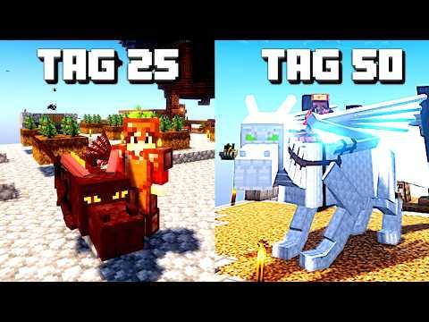 Ich überlebe 50 Tage Minecraft Better Skyblock | LarsLP