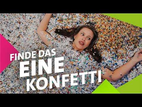 Finde DAS goldene Konfetti