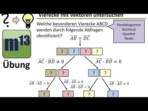 Besondere Vierecke mit Vektoren identifizieren