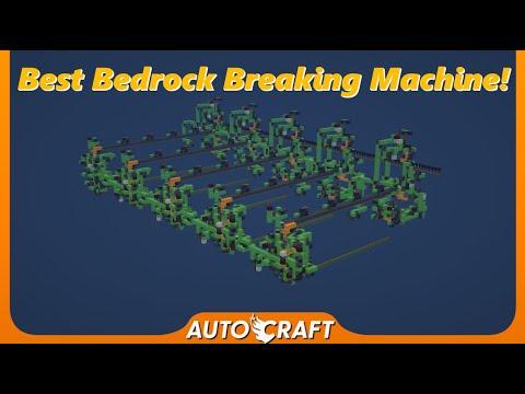 The NEW BEST 3 Way Bedrock Breaker! Break All 5 Layers At Once (With Tutorial) AutoCraft ep.128