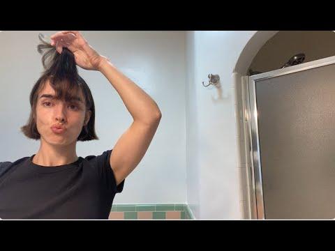Halloween Vlog: cut off my hair + costume reveal