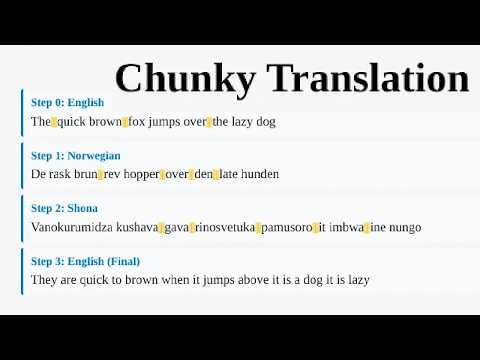 Chunky Translation Tool