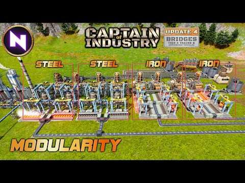 Modular STEEL & IRON Smelting | 05 | CAPTAIN OF INDUSTRY - Update 4