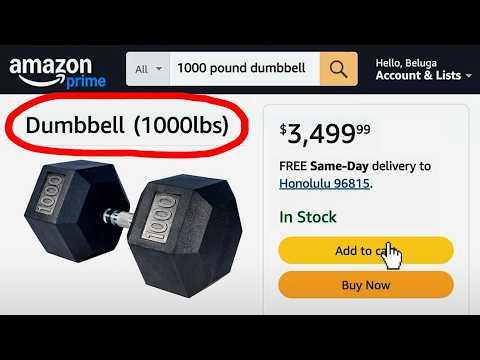 When You Order a 1,000 LB Dumbbell on Amazon