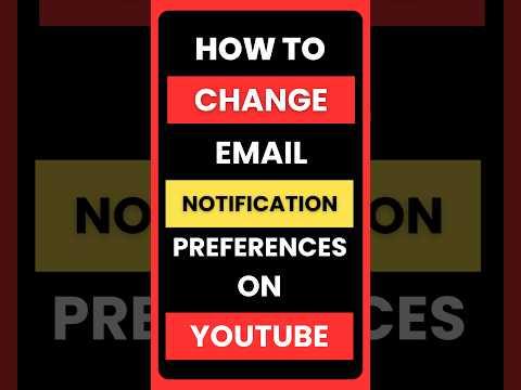 How to Turn Off YouTube Email Notifications Permanently | #youtube #howto #tutorial