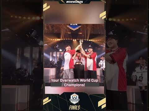Revisiting the moment Team KOR got that gold medal🥇 #OWWC2026 #shorts #overwatch
