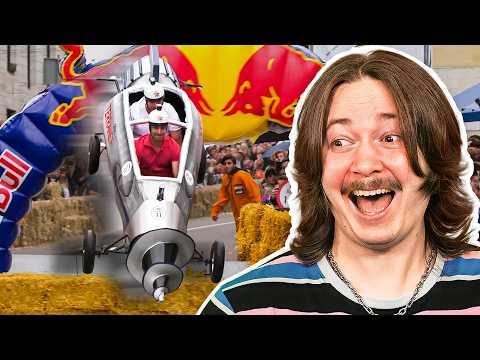 I Watched 100 of the FUNNIEST Red Bull Soapbox Runs Ever