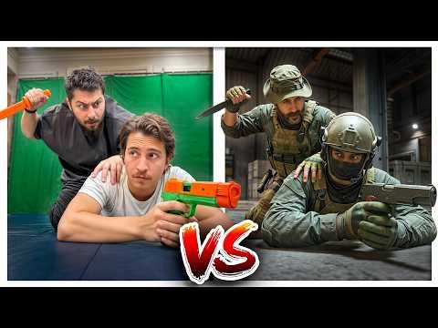 Trying Call of Duty Takedowns in Real Life