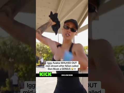 Iggy Azalea WALKED OUT mid-stream after N3on called Elon Musk a GENIUS 😭💀