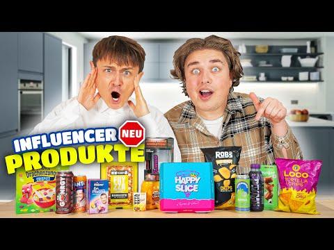 Wir ESSEN alle neuen INFLUENCER Produkte 🍕🧃 mit Smiley
