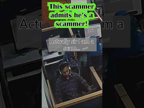 Scammer admits he's a scammer (Short) #scambaiting