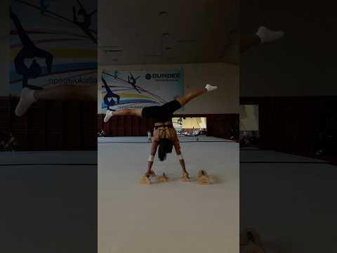 She takes wooden parallettes to the next level — strength, control, and balance in every rep 🔥