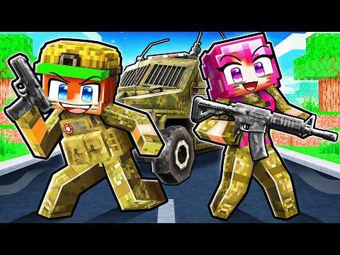 Johnny and Daisy Become ARMY in Minecraft!