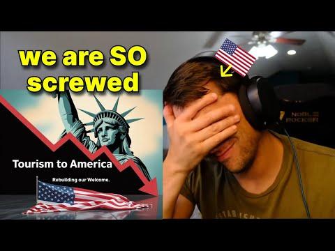 American reacts to European Tourism to America CRASHING