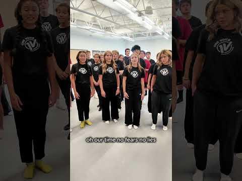 Learning Golden by Huntrix together, one note at a time. ❤️🎤 #huntrix #onevoicechildrenschoir