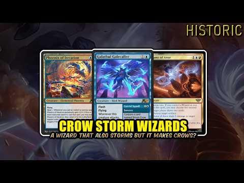 It's a Bird! It's a Wizard! It Storms Crows! | Izzet Crow Storm Wizards | Historic BO3 | MTG Arena