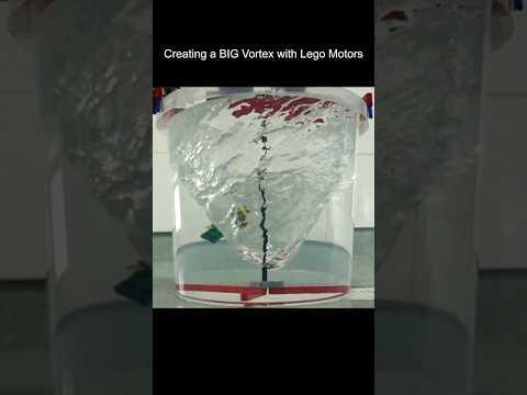 Creating a big vortex with Lego motors #shorts