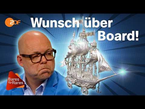 Silberschiff gerät ins Schwimmen: Edler Salzbehälter segelt in unklare Verhandlung | Bares für Rares