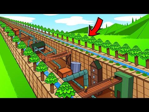 Planting trees ON TOP of my shaft in Timberborn!
