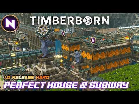 Underground TUBE Network with PERFECT HOUSING Design | 06 | TIMBERBORN 1.0 [Hard] | Lets Play