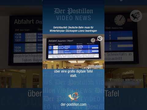 Gerichtsurteil: Deutsche Bahn muss für Winterfahrplan Glücksspiel-Lizenz beantragen