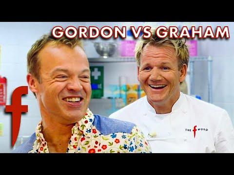Gordon Challenges Graham Norton To Cook The Best Dessert | The F Word | Gordon Ramsay