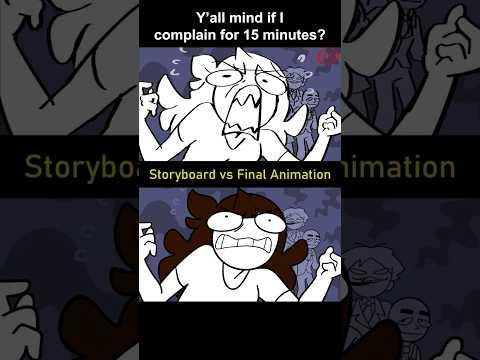 Storyboard vs Animation: me complaining for 15 mins (shot 6)