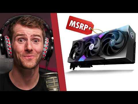 GPUs are FINALLY at MSRP