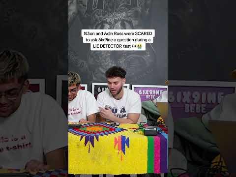 N3on and Adin Ross were SCARED to ask 6ix9ine a question during a LIE DETECTOR test 👀😭