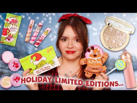 Ich teste Limited Edition HOLIDAY Makeup Kollektionen 🎄 (Drogerie ist ON FIRE 🔥)