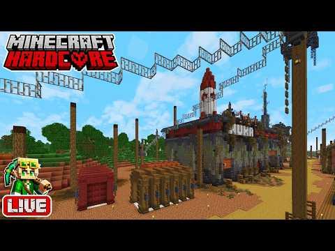 🔴 LIVE 🔴 Building a Fallout-Inspired Landscape in my 54,300 Day Hardcore Minecraft World