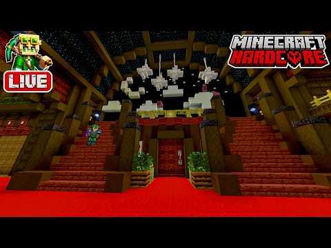 Cloud Castle Interior Building in my 58,100 Day Hardcore Minecraft World