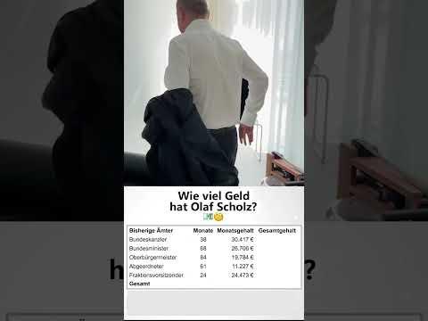 So viel Geld verdiente Scholz bisher in der Politik 😳