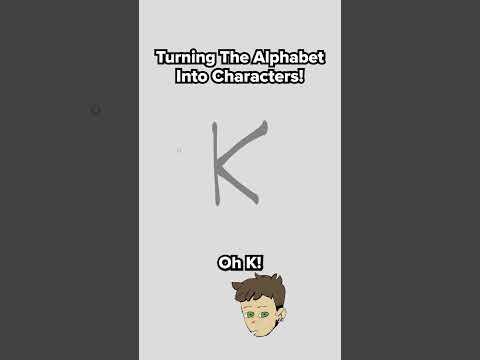 K is for cat #alphabet #drawing #letters #characters #art #K #cat