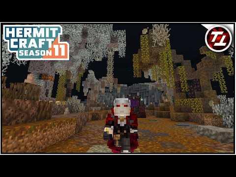 Creepy Nether Tunnel with Ambient Audio! -  Hermitcraft 11 #12