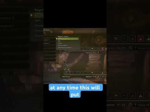 Are you utilizing loadouts? . . #monsterhunterwilds #tips #loadouts