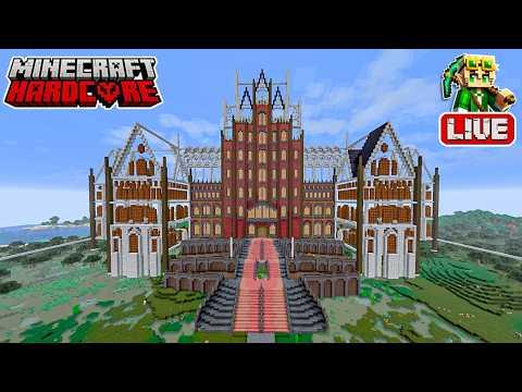 Planning the Courtyard for My Haunted Manor in My 58,800 Day Hardcore Minecraft World