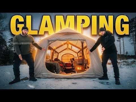 🏕️ GLAMPING extrem in Schwedens Wildnis - Survival am ARSCH - So genießt mans Leben! 💚 Camping