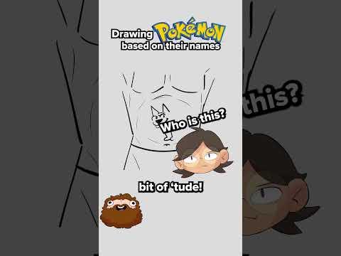 Artist Draws Pokémon based only on their names #pokemon #cartoon #drawing #art #funny #game