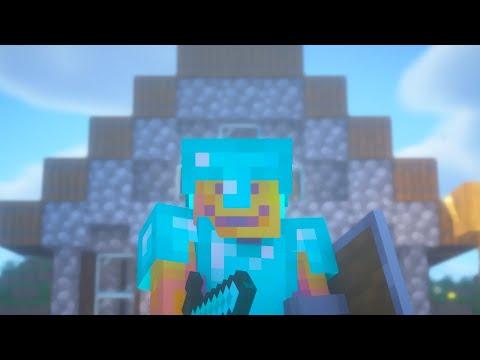 hardcore minecraft player builds house